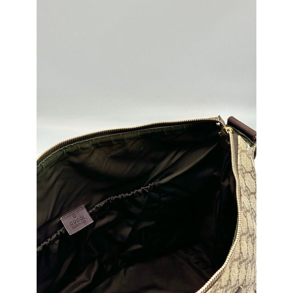 Gucci GG Supreme Canvas Messenger/Diaper Bag Brown Monogram Crossbody - Picture 2 of 13